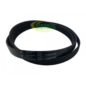 Ремень Hutchinson 1195 PHE для стиральной машины Indesit, Ariston, Hotpoint-Ariston (C00089652, C00082318)